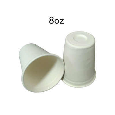 7oz-2oz Recyclable Paper Cups Bagasse Disposable Yogurt Cups With Lids