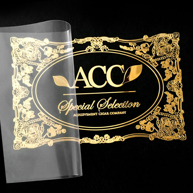 Transparent Embossed Packaging Stickers Labels Waterproof